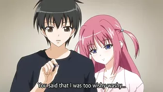 Sexy hentai sisters enjoy a steamy threesome with their boyfriend.