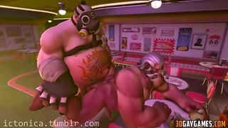 Heroes from Overwatch get hot and horny in a 3D hentai animation.