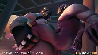 Heroes from Overwatch get hot and horny in a 3D hentai animation.