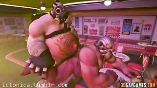 Heroes from Overwatch get hot and horny in a 3D hentai animation.