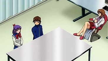 A quiet schoolgirl and her hentai-loving friend engage in a kinky threesome.