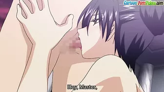 Prince has sex with his maid using tentacles as an evil witch watches.