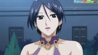 Prince has sex with his maid using tentacles as an evil witch watches.