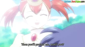 Prince has sex with his maid using tentacles as an evil witch watches.