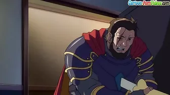 Prince has sex with his maid using tentacles as an evil witch watches.