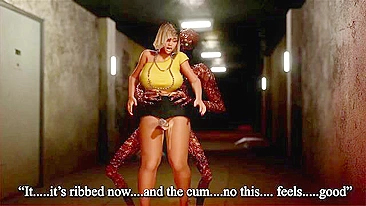 Zombies team up and fuck a busty blonde in scary 3d sex - Hentai City