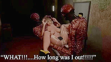 Zombies team up and fuck a busty blonde in scary 3d sex - Hentai City