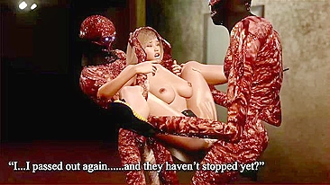 Zombies team up and fuck a busty blonde in scary 3d sex - Hentai City