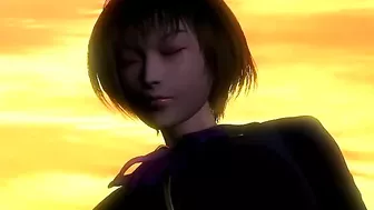 Sexy vampire and kung fu girl engage in a steamy threesome with a schoolgirl in a classroom.