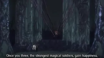 Magic-wielding female battles slimy beasts and suffers anal and genital destruction in hentai fantasy.