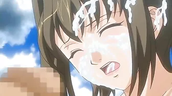 Hentai idol loses virginity in brutal gangbang.