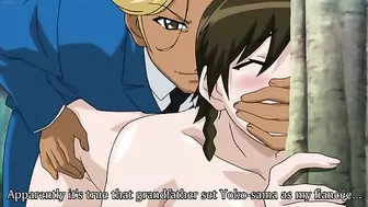 Two horny schoolgirls get fucked in the woods by a stud.