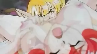 Hentai lesbians engage in a fierce pussy-licking orgy. Hentai lesbians engage in a fierce pussy-licking orgy.