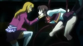 Hentai group sex with bondage and double penetration.