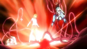 Hentai group sex with bondage and double penetration.