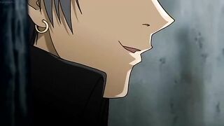 Newly blackmailed blonde teen bound and gang-raped in hentai video.