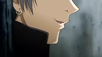 Newly blackmailed blonde teen bound and gang-raped in hentai video.