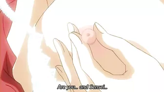 Newly blackmailed blonde teen bound and gang-raped in hentai video.