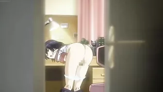 Newly blackmailed blonde teen bound and gang-raped in hentai video.