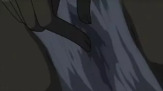 Newly blackmailed blonde teen bound and gang-raped in hentai video.