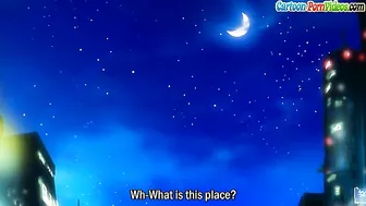 Busty blonde gets gangbanged by ducks with boners in hentai sex.