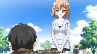 Hentai teacher fucks busty petite schoolgirls in classroom.