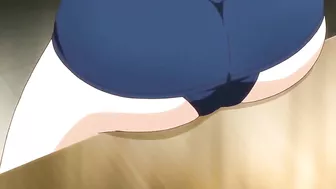 Hentai teacher fucks busty petite schoolgirls in classroom.