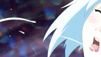 Hentai teen girl blows and swallows in explicit sex video.