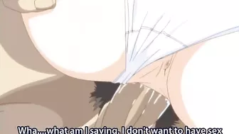 Hentai teen girl blows and swallows in explicit sex video.