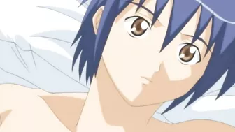 Hentai teen girl blows and swallows in explicit sex video.