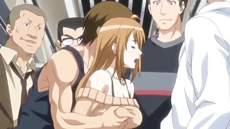 Hentai video - Busty anime girl gets gang-banged on a train. Hentai video - Busty anime girl gets gang-banged on a train.