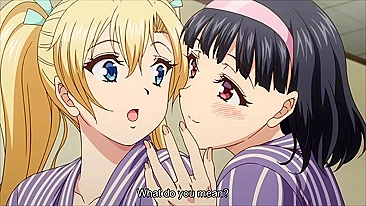 Hentai porn site visitors will love this slutty employee scene where two females awaken their boss with a titillating display.