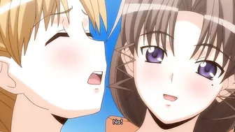 Hentai college guy fucks his sweet beach harem in a steamy threesome.