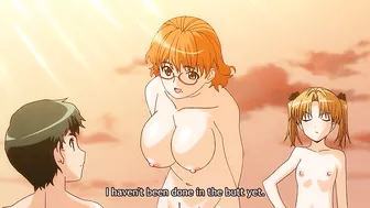 Hentai college guy fucks his sweet beach harem in a steamy threesome.