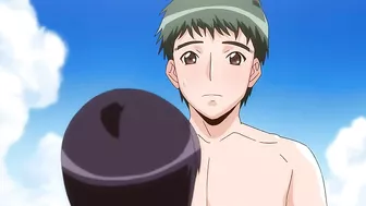 Hentai college guy fucks his sweet beach harem in a steamy threesome.