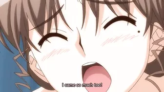 Hentai college guy fucks his sweet beach harem in a steamy threesome.