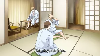 Busty wife enjoys public gangbang at hentai spa.