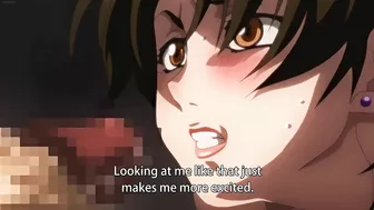 Hentai slut gets gangbanged by a crowd of pervs.