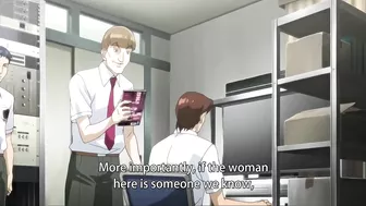 Hentai slut gets gangbanged by a crowd of pervs.