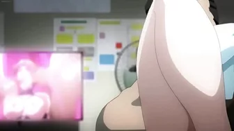 Hentai slut gets gangbanged by a crowd of pervs.