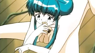 Hentai warrior has a wild threesome with a catgirl and an angel.