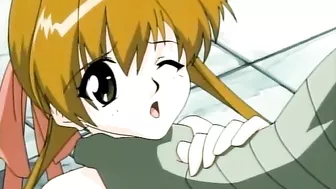 Hentai warrior has a wild threesome with a catgirl and an angel.