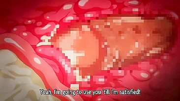 Hentai anime brunette with big tits gets gangbanged in public bathroom.