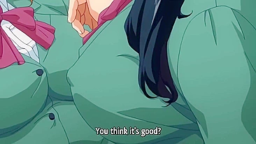 Hentai anime brunette with big tits gets gangbanged in public bathroom.