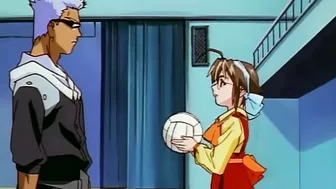 Hentai volleyball players engage in a steamy threesome in the karaoke room.