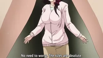 A married woman indulges in an orgy with multiple partners on a hentai website.