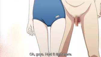 Hentai porn video featuring petite schoolgirls in a steamy public bath orgy.