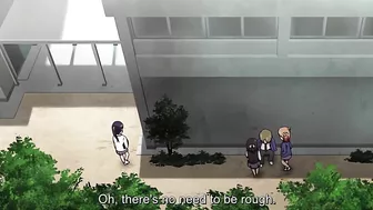 Horny schoolgirls battle for a guy in a hot threesome.