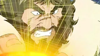 Injured hentai warrior receives healing double blowjob.