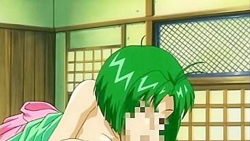 Injured hentai warrior receives healing double blowjob.